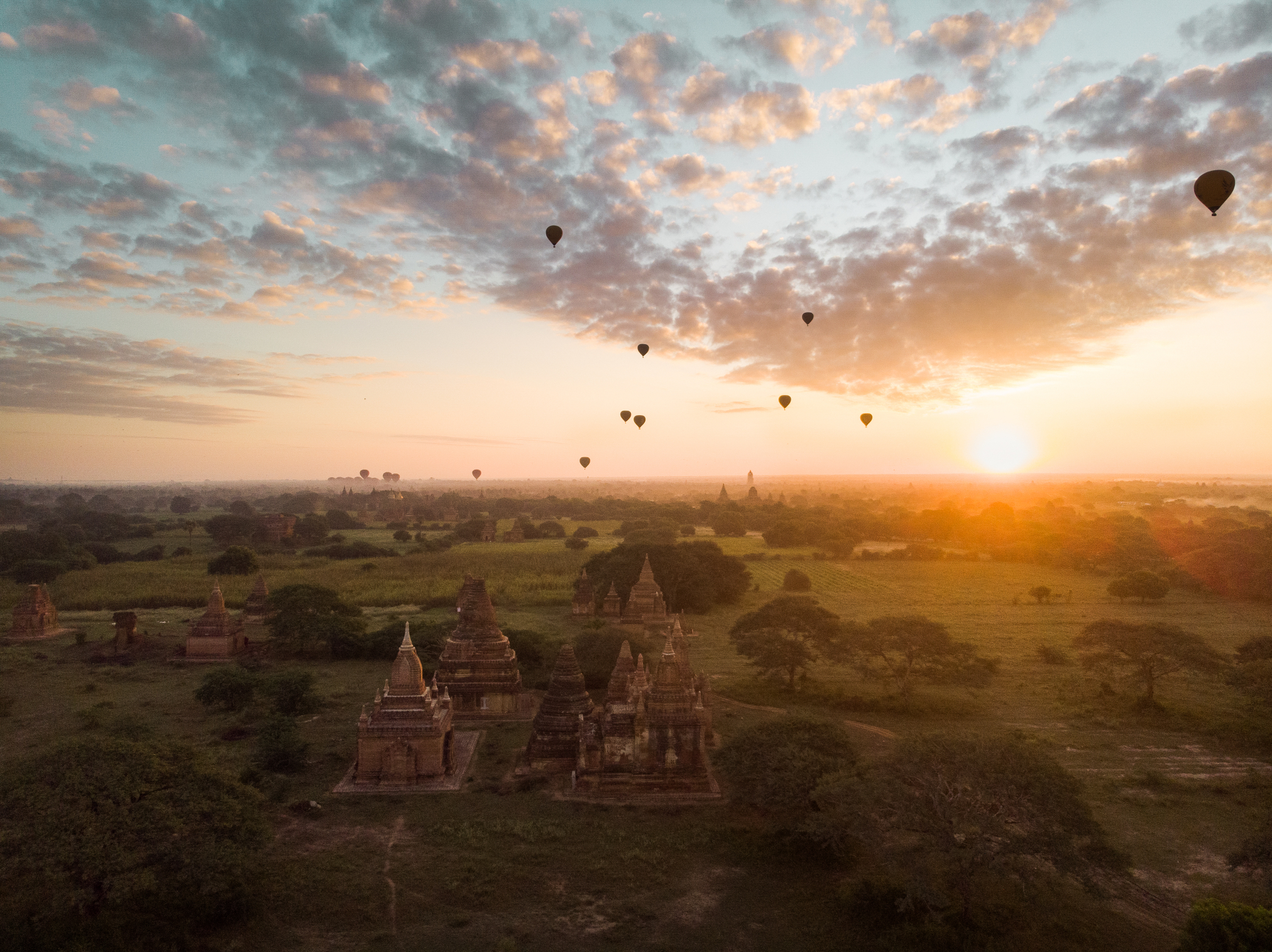 Bagan paysage féérique